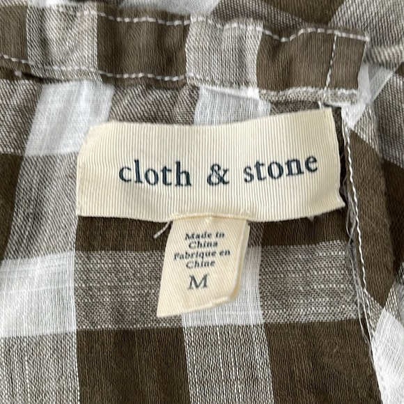 Anthropologie Cloth & Stone Gingham Halter Top - Picture 4 of 4